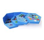 46 Piece Cute Dinosaur Basketball Theme Hexagonal Metal Tin Box Art Set - Image 2