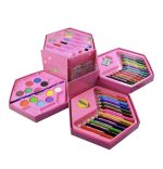 46 Piece Cute Dinosaur Basketball Theme Hexagonal Metal Tin Box Art Set - Image 5