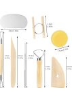 Professional Wooden Clay Sculpting and Pottery Tool Set