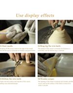 Professional Wooden Clay Sculpting and Pottery Tool Set - Image 4