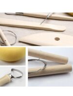 Professional Wooden Clay Sculpting and Pottery Tool Set