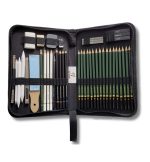 Professional Sketching and Drawing Pencil Set with Carrying Zipper Case