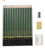 Professional Sketching and Drawing Pencil Set with Carrying Zipper Case - Image 6