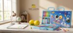 68 Piece Space Astronaut Theme Kids Art Set Portable Briefcase Carry Box - Image 3