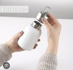 Classic and Trending Peacock and Botanical Plain Thermal Sipper Flask with Metal Ring Lid