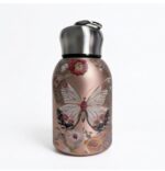 Vintage Vintage Rose Gold Butterfly and Floral Thermal Sipper - Image 8