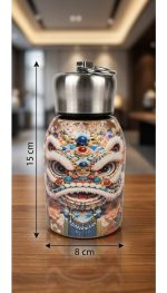 Mini Water Bottle 300ml Small Portable Stainless Steel Vacuum Insulated Tumbler Cup for Boys, Girls, School, Office Double Wall Leakproof Hot & Cold Thermal Flask - Image 6