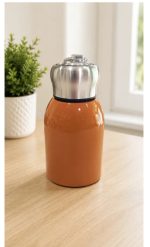 Classic and Trending Peacock and Botanical Plain Thermal Sipper Flask with Metal Ring Lid - Image 7