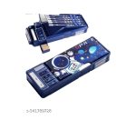 Pencil Box with Built-In Pencil Holders - Cute Bear and Space Theme Dual-Sided Magnetic - Image 8