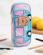Cute Cartoon Bus Theme Multi-Layer Pencil Case