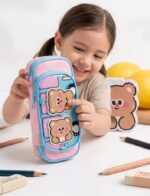 Cute Cartoon Bus Theme Multi-Layer Pencil Case - Image 2