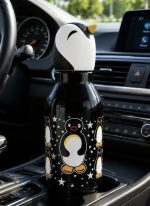 Cute Animal's Head Kids Water Bottle with Bow and Amazing Printing - Image 2