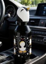 Cute Penguin Head Kids Water Bottle with Star Prints - Image 5