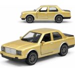 Classic Executive Vintage Sedan Diecast Model Car with Opening Doors and Pull-Back Action Collectible Car Model for Kids.