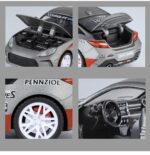 Toyota GR86/R3 Gazoo Racing Cup Edition Toy Car with Opening Doors and Racing Livery - Image 3