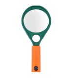 Handheld Dual Lens Magnifying Glass with Built-In Compass