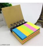 Spiral Bound Kraft Cover Sticky Notes - 1 Piece - Image 5