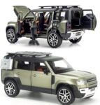 Two Lemons Rover Defender Die-Cast Toy Car with Pull-Back Action and Openable Doors