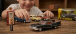 Vintage Classic American Car Die-Cast Model | Black Retro Car Toy with Openable Doors, Hood & Trunk | Pull Back Collectible Toy Car - Image 3