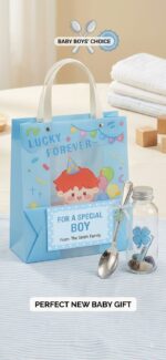 Pack of 2 Cute Printed Carry Bags for Girls/Boys | Colorful Gift Bags with Handles | Reusable Shopping, Birthday & Party Return Gift Bags - Image 5