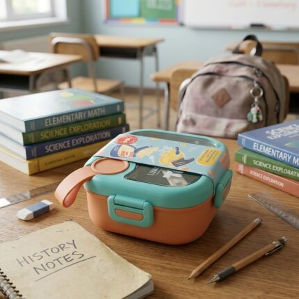 Compact Stainless Steel Kids Lunch Box - Cool and Stylish