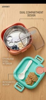 Compact Stainless Steel Kids Lunch Box - Cool and Stylish - Image 2