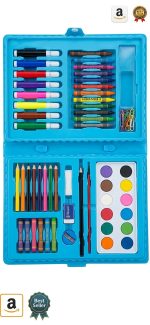 68 Piece Space Astronaut Theme Kids Art Set Portable Briefcase Carry Box - Image 5