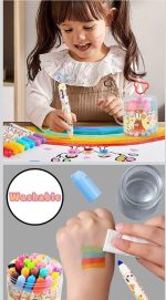 Bubu & Friends 24-Piece Washable Watercolor Pens Set for Kids - Image 7