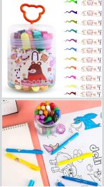Bubu & Friends 24-Piece Washable Watercolor Pens Set for Kids - Image 5