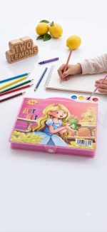 68 Piece Space Astronaut Theme Kids Art Set Portable Briefcase Carry Box - Image 10