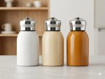 Classic and Trending Peacock and Botanical Plain Thermal Sipper Flask with Metal Ring Lid - Image 2