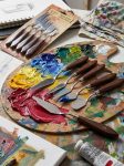 Professional 5 Pieces Stainless Steel Artist Palette Knife Set