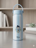 Disney Goofy Spain Football Theme Stainless Steel Water Bottle with Handle Lid - Image 6