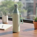 Keeps Drinks Hot or Cold Small Mouth Thermal Bottle Leak Proof Stainless Steel Insulated Bottle Lightweight Small Vacuum Bottle Leakproof for Cyclists, Athletes, Commuters, Outdoor