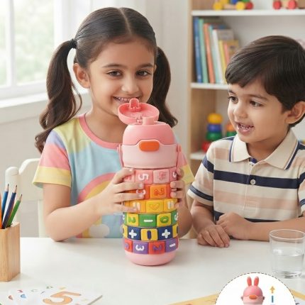 Kids Math Learning Puzzle Toy, Rotating Number & Math Symbols Educational Game with Carrying Strap