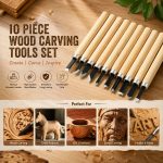 Precision Wood Carving Chisel Tool Set for Hand Crafts & DIY Projects