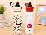 Water Bottle 620ml Straw Lid Carry Handle Double Wall Vacuum Insulated Leakproof BPA-Free Stainless Flask Gym Travel Camping - Image 2