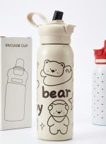 Water Bottle 620ml Straw Lid Carry Handle Double Wall Vacuum Insulated Leakproof BPA-Free Stainless Flask Gym Travel Camping - Image 3