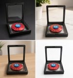 Spinner with Floating 3D Display Case – Premium Metal Alloy High-Speed EDC Hand Spinner – Stress Relief & Anxiety Toy Desk Gift for Marvel Fans, Adults & Kids - Image 3